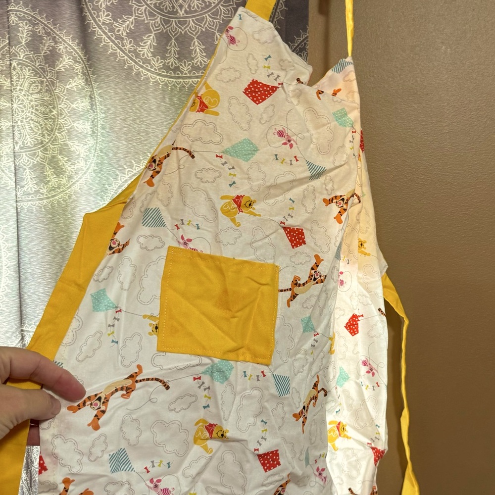 Kids homemade apron, cute for helping you cook or for playtime.